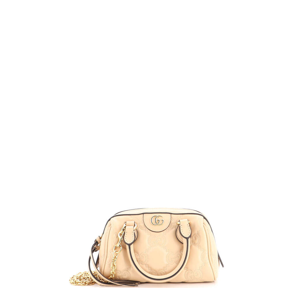 Gucci Mini Ophidia Convertible Boston Top Handle Bag GG Matelasse Leather